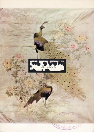 161. Chinese Hanging, Peacocks and Peonies, 19th c.
